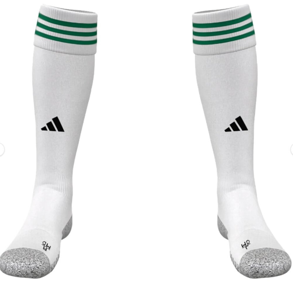 Adidas mi AdiSock 23 Soccer Socks - White/Green - New